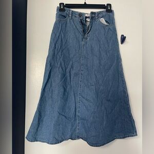 Forever 21 denim midi skirt
